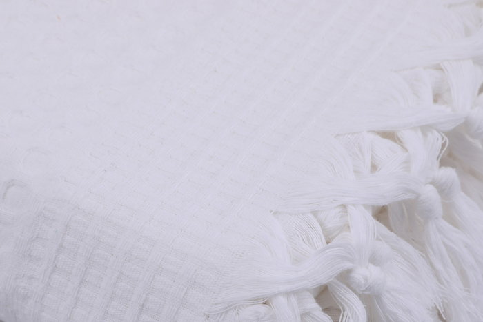 L'essentiel linge de maison Sábana doble de piqué blanca
